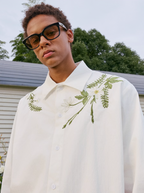 Harsh and Cruel Floral Embroidered Long Sleeve Shirt