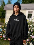 Harsh and Cruel Hood Floral Logo Embroidered Hoodie