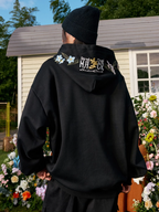 Harsh and Cruel Hood Floral Logo Embroidered Hoodie