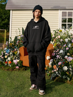 Harsh and Cruel Hood Floral Logo Embroidered Hoodie