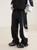 Harsh and Cruel Contrast Color Stitching Logo Track Pants