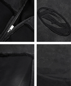 STEEPC Batik Destruction Drop Shoulder Zip Hoodie