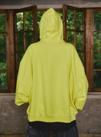 STEEPC Sparkling Fluorescent Yellow Zip Hoodie