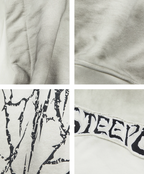 STEEPC Blade Drop Shoulder Dirty Zip Hoodie