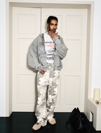 STEEPC Heavy Washed Old Boxy Zip Hoodie