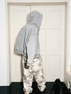 STEEPC Heavy Washed Old Boxy Zip Hoodie