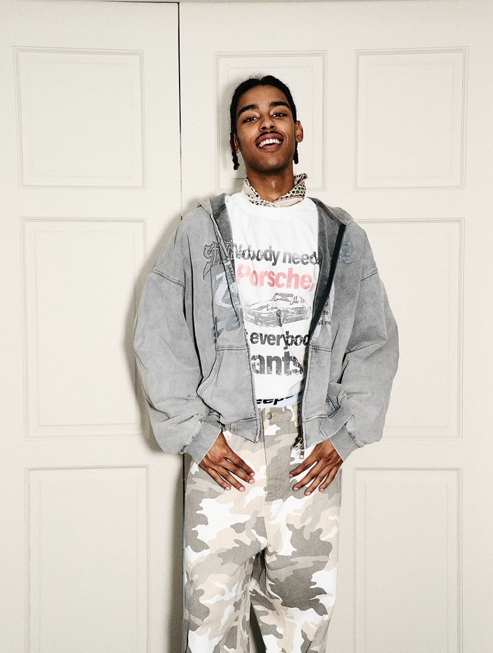 STEEPC Heavy Washed Old Boxy Zip Hoodie