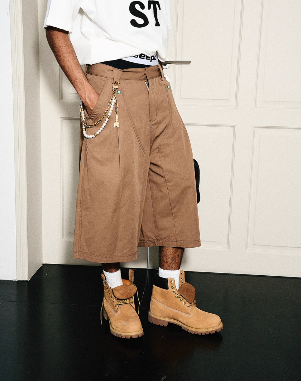 STEEPC Lumberjack Jewel Double Knee Baggy Shorts