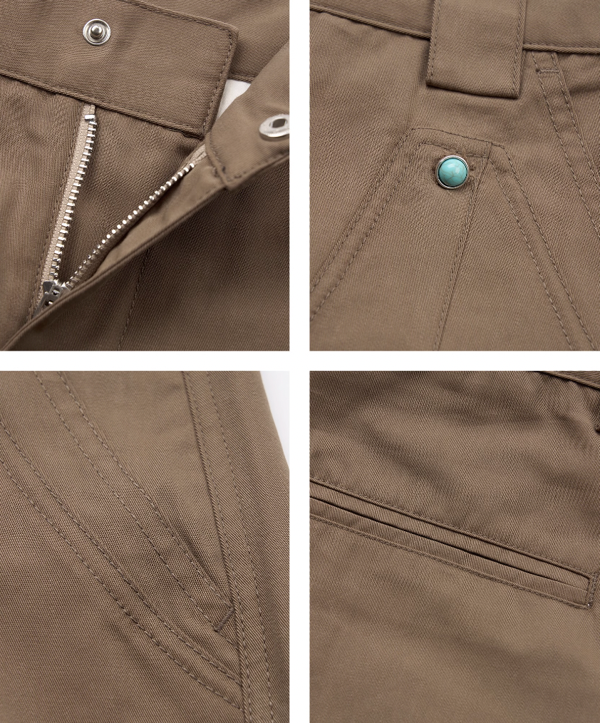 STEEPC Lumberjack Jewel Double Knee Baggy Shorts