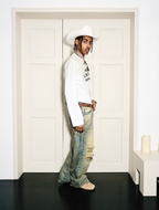 STEEPC Yellowed Vintage Washed Worn Jeans