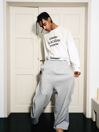 STEEPC Dimensional Cut Pleated Baggy Sweatpants