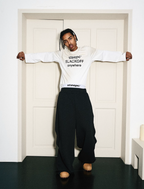 STEEPC Dimensional Cut Pleated Baggy Sweatpants