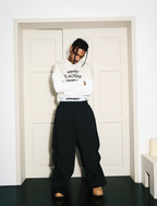 STEEPC Dimensional Cut Pleated Baggy Sweatpants