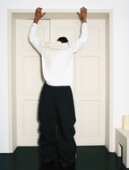 STEEPC Dimensional Cut Pleated Baggy Sweatpants