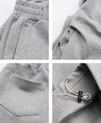 STEEPC Dimensional Cut Pleated Baggy Sweatpants
