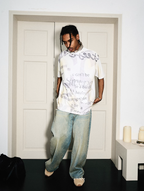 STEEPC Aged Spray Washed Blotch Full Print Tee