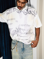 STEEPC Aged Spray Washed Blotch Full Print Tee