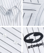 STEEPC Stripe Deconstructed Classic Drop Shoulder Shirt