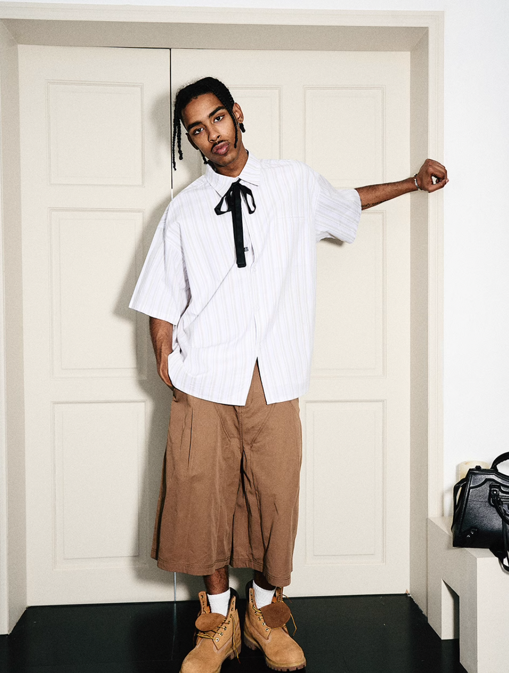 STEEPC Striped Simple Loose Shirt