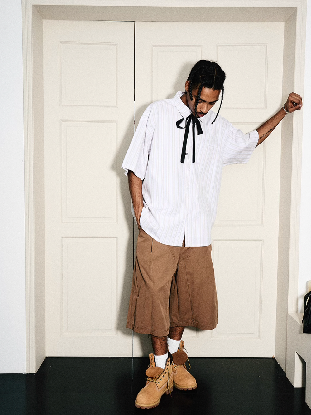 STEEPC Striped Simple Loose Shirt