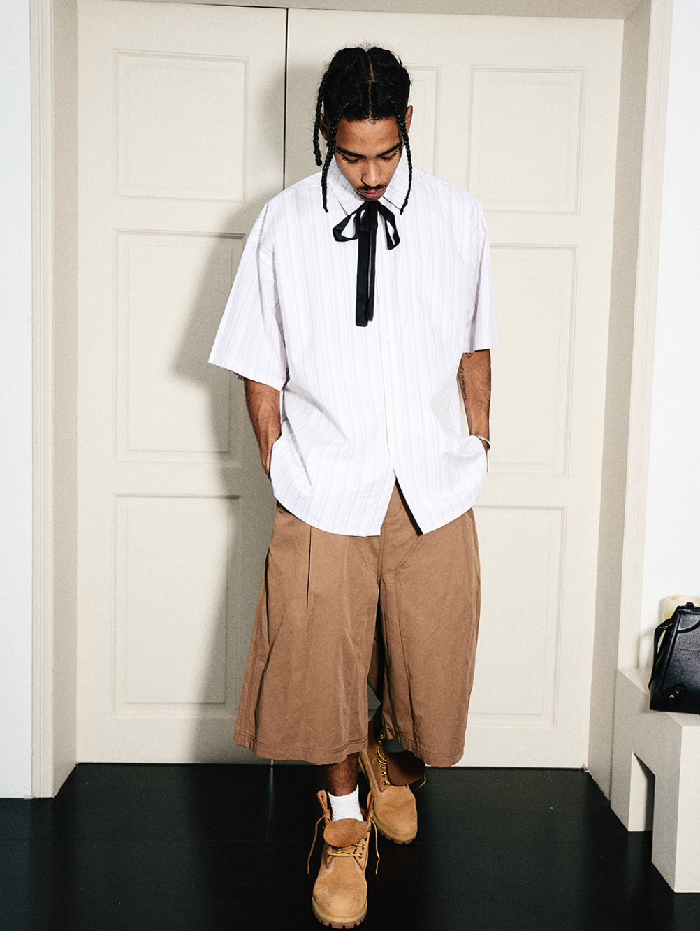 STEEPC Striped Simple Loose Shirt