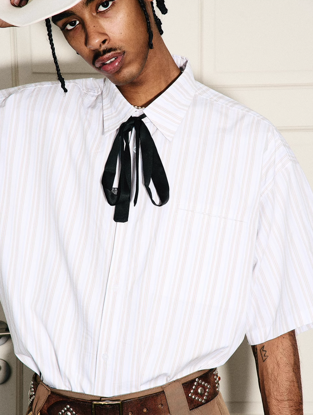 STEEPC Striped Simple Loose Shirt