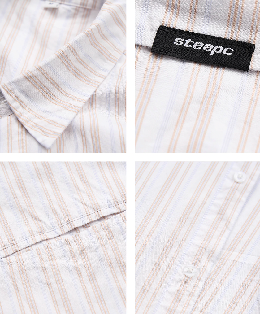 STEEPC Striped Simple Loose Shirt