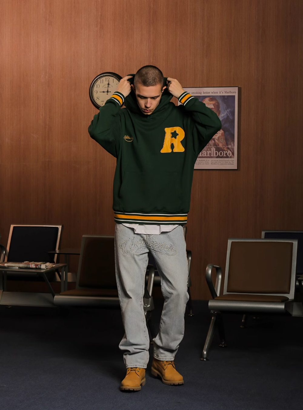 UNTILWERICH R Star Long Hoodie
