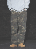 UNTILWERICH Dirty Camo Multi Pocket Work Cargo Pants