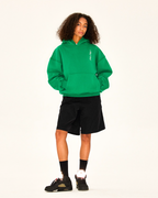 MHARF Green Logo & Glass Cup Flower Pattern Hoodie