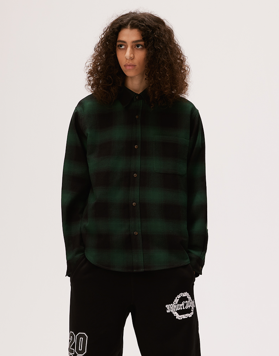 MHARF Classic Flannel Plaid Long Sleeve Shirt