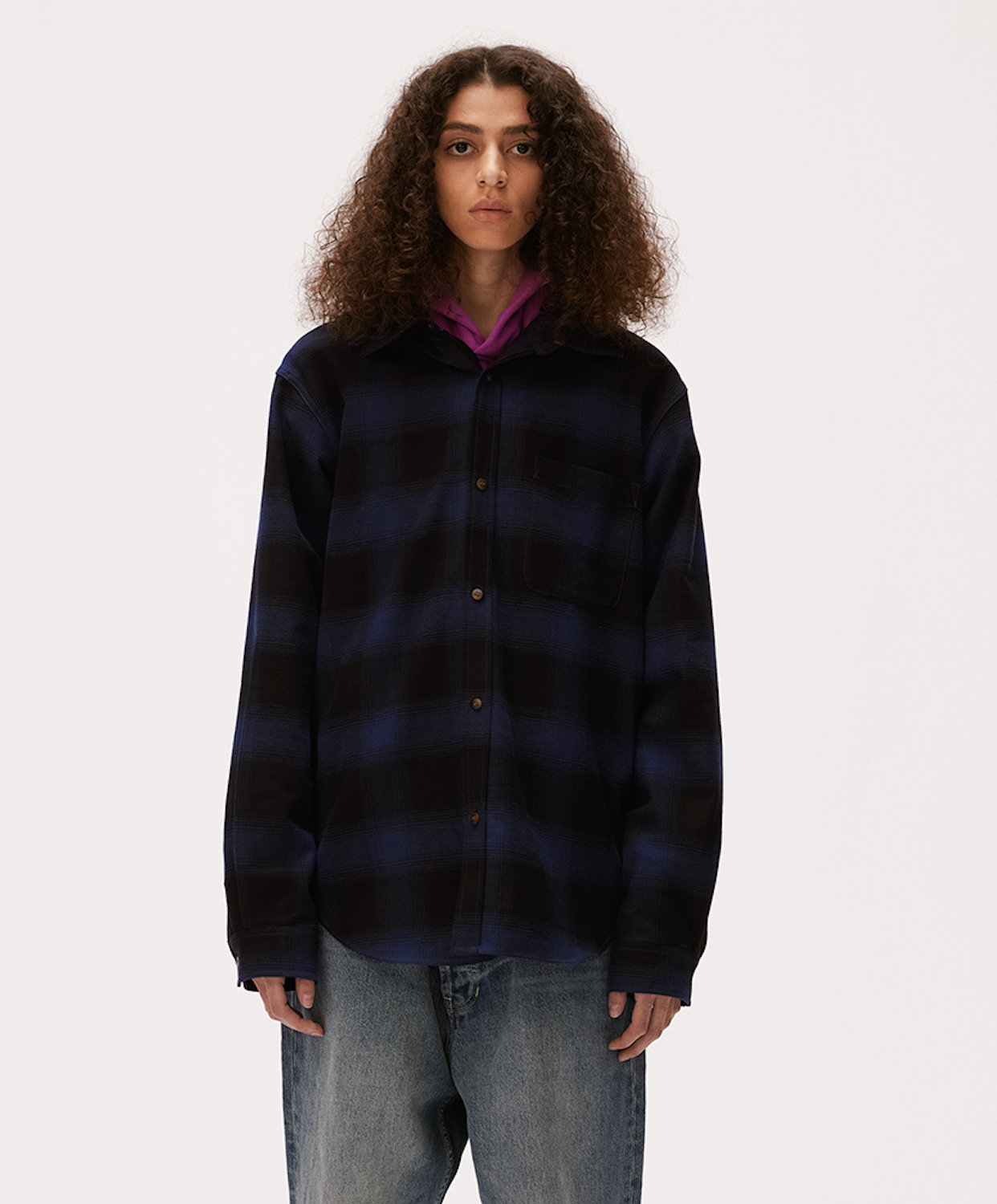 MHARF Classic Flannel Plaid Long Sleeve Shirt
