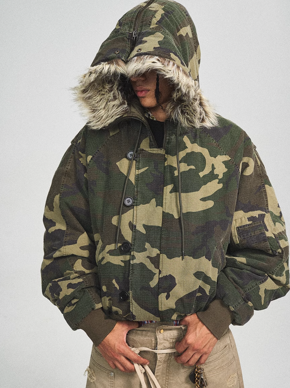 STEEPC Green Camouflage N2B Military Jacket
