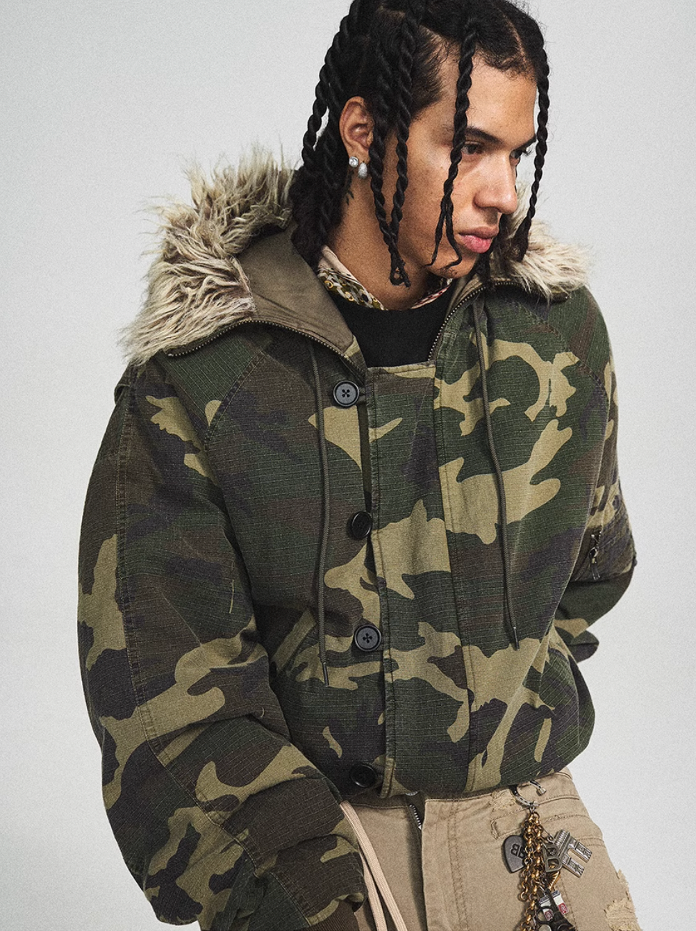 STEEPC Green Camouflage N2B Military Jacket