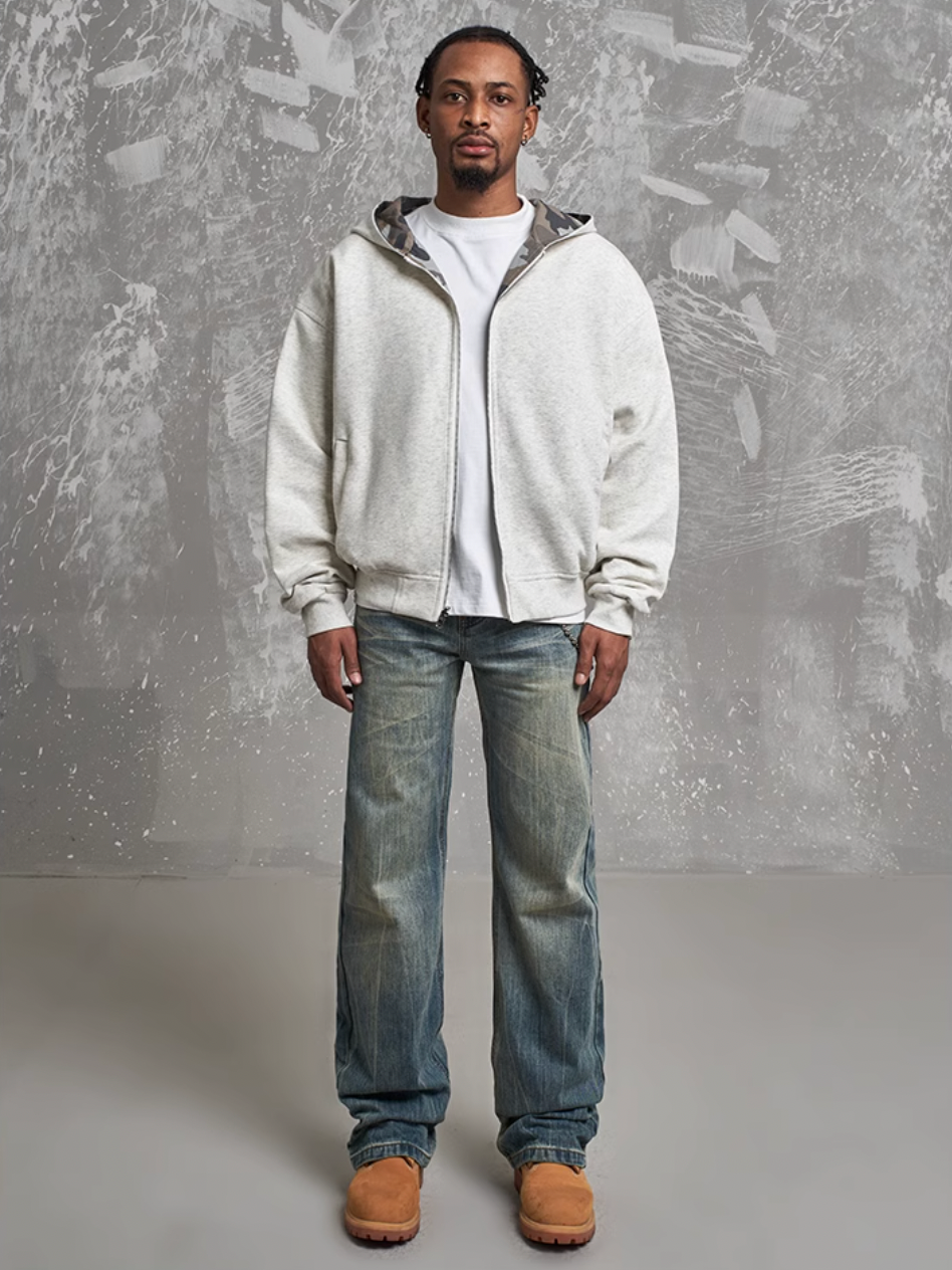 F3F Select Reversible Camouflage Zip Up Hoodie