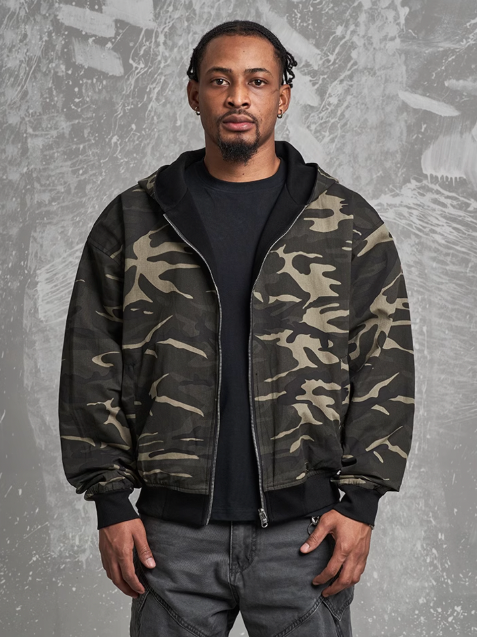 F3F Select Reversible Camouflage Zip Up Hoodie
