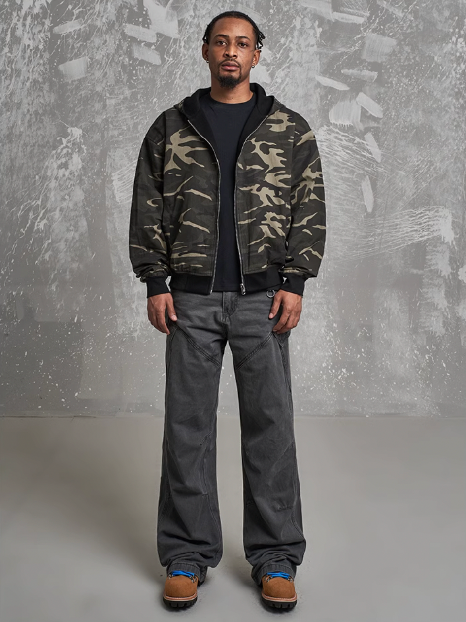 F3F Select Reversible Camouflage Zip Up Hoodie