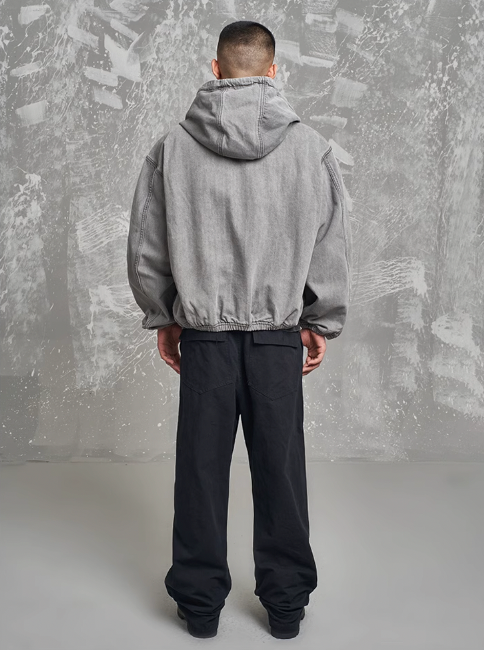 F3F Select Heavy Washed Hooded Work Jacket