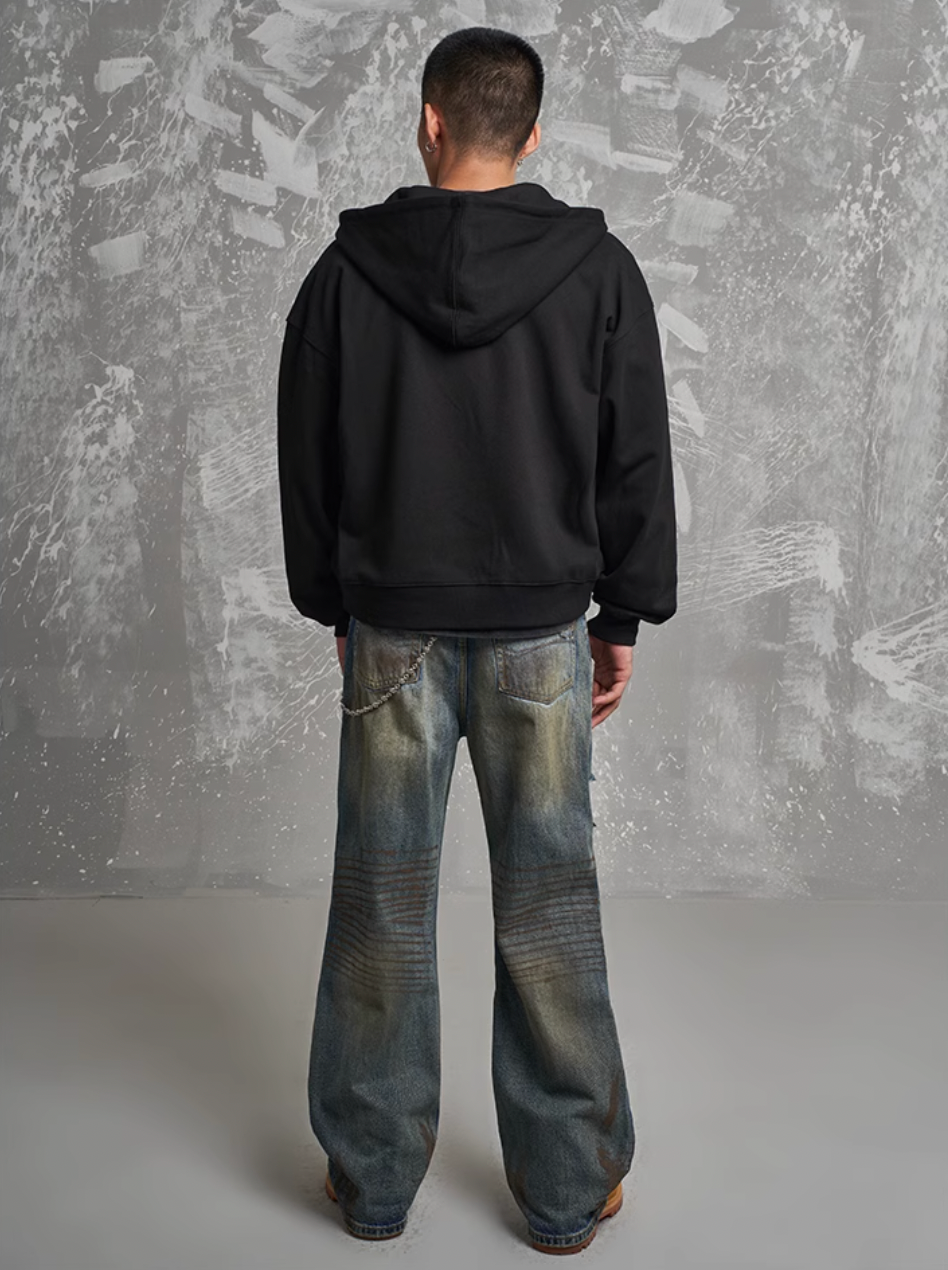 F3F Select Dirty Dye Hole Blast Wash Jeans