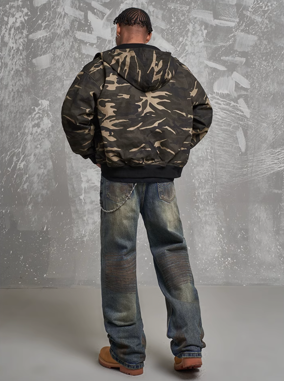 F3F Select Dirty Dyed Whiskering Print Design Jeans