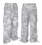 F2CE Gray White Camouflage Baggy Cargo Pants