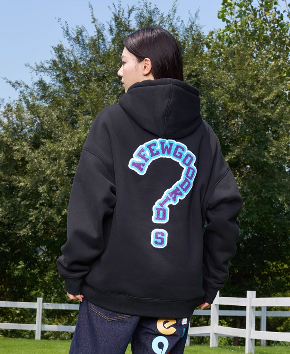AFGK Embroidery Question Mark Hoodie