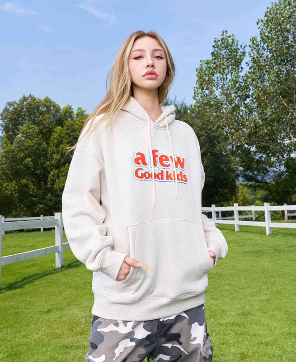 AFGK Embroidery Question Mark Hoodie