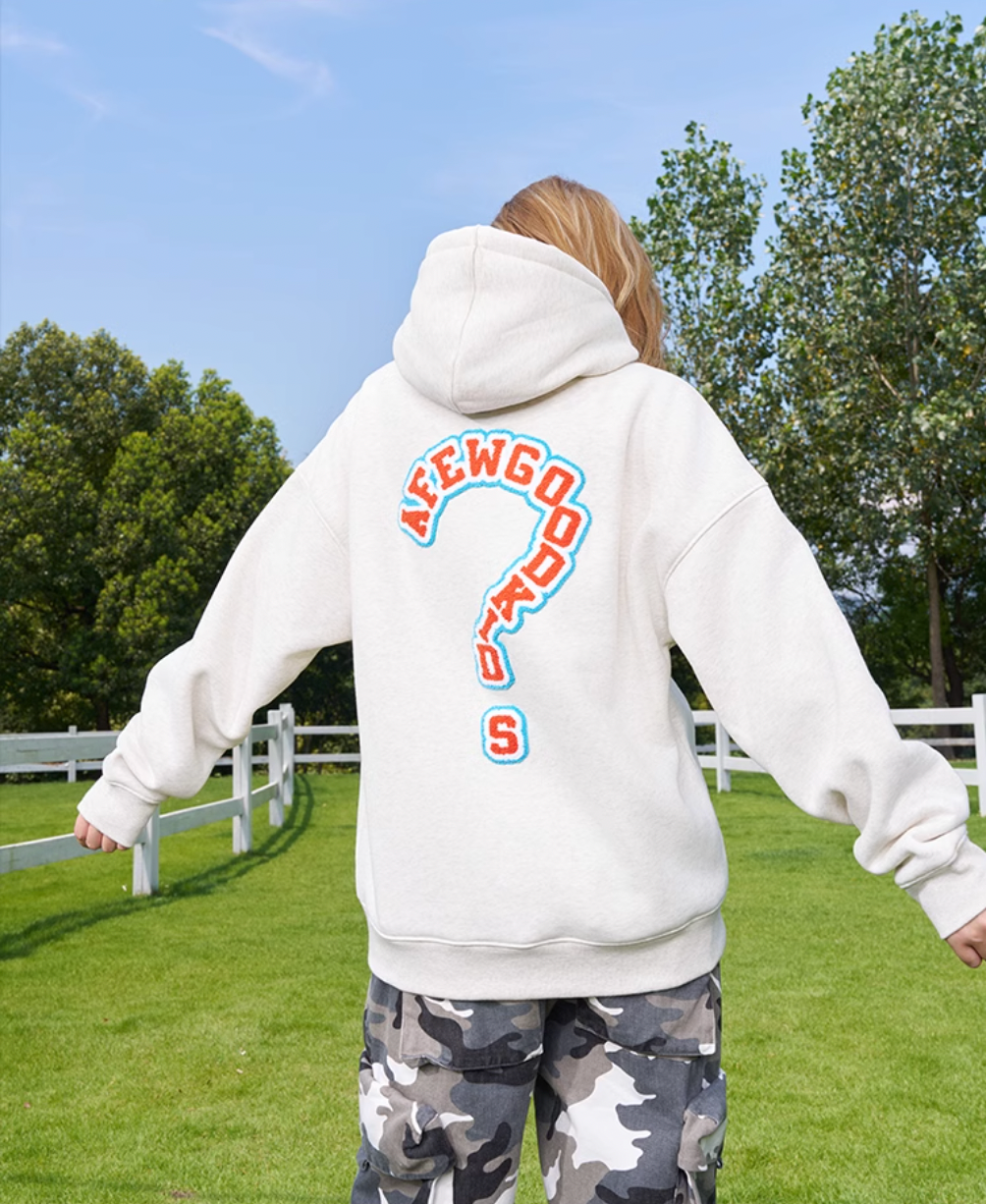 AFGK Embroidery Question Mark Hoodie
