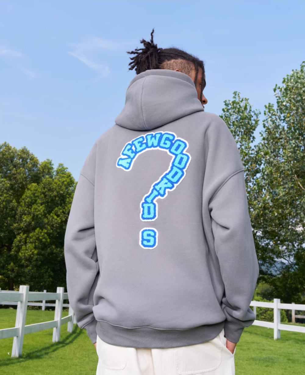 AFGK Embroidery Question Mark Hoodie
