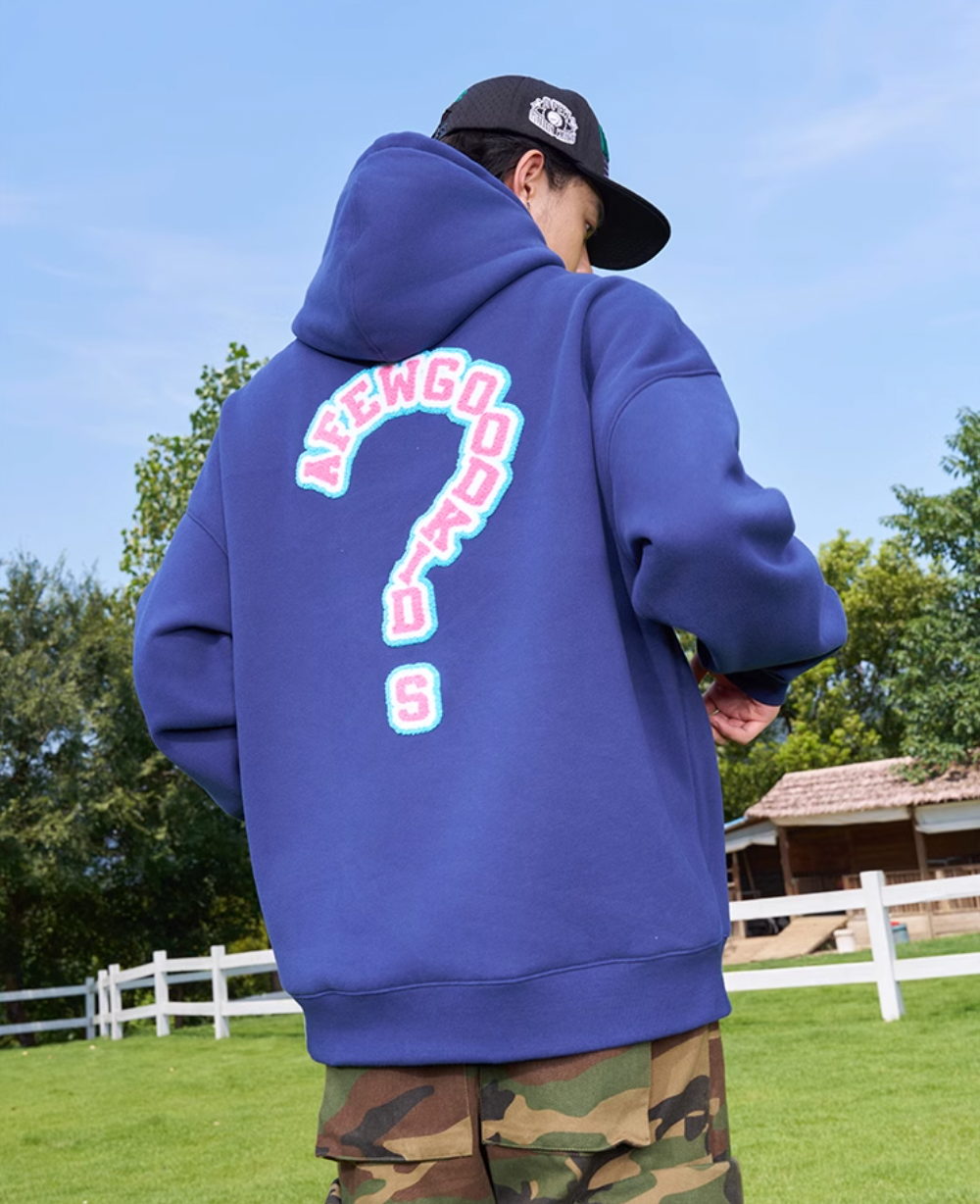 AFGK Embroidery Question Mark Hoodie