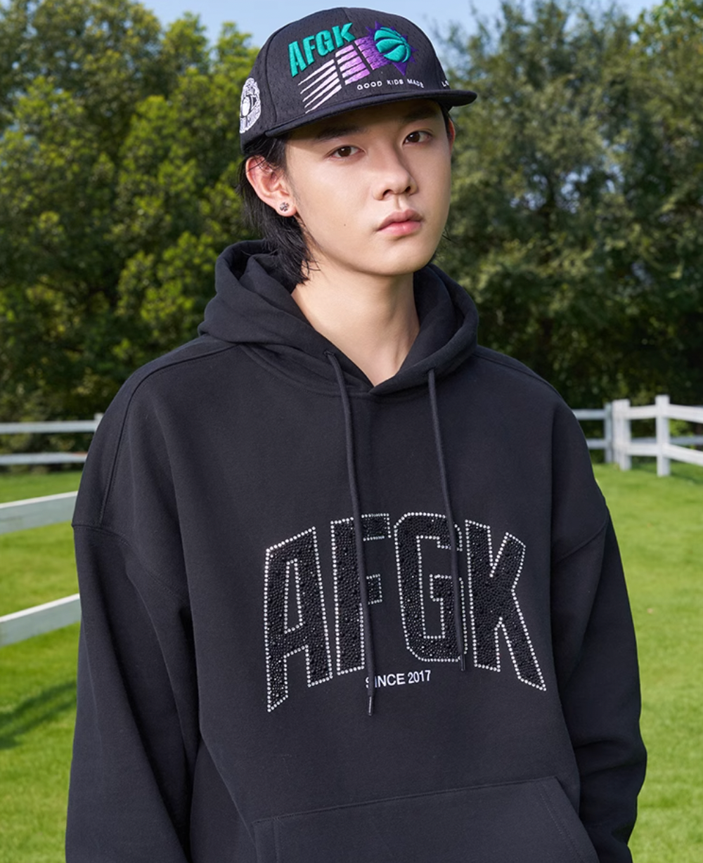 AFGK Raindrops Rhinestone Hoodie