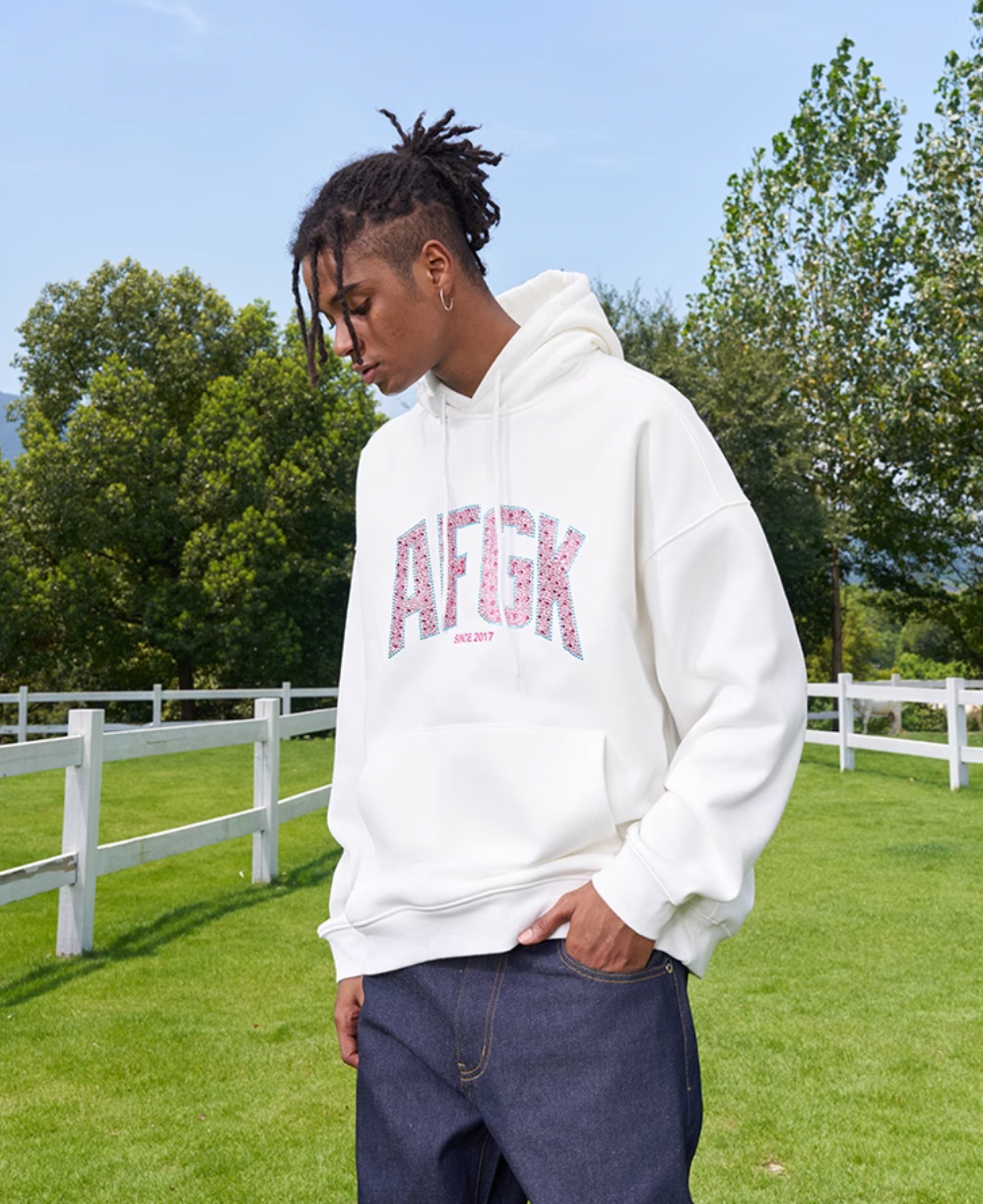 AFGK Raindrops Rhinestone Hoodie