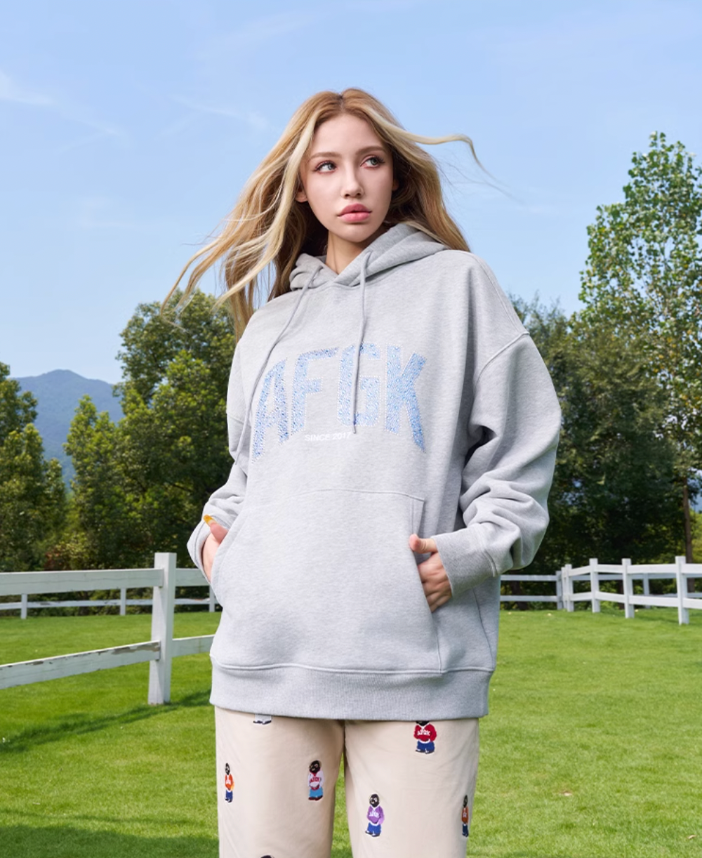 AFGK Raindrops Rhinestone Hoodie