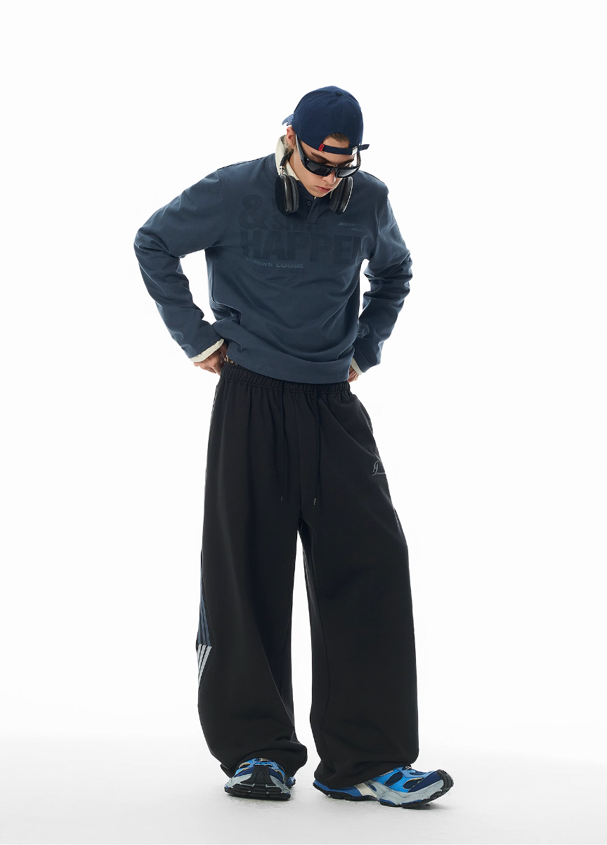 JHYQ Side Stripe Baggy Sweatpants